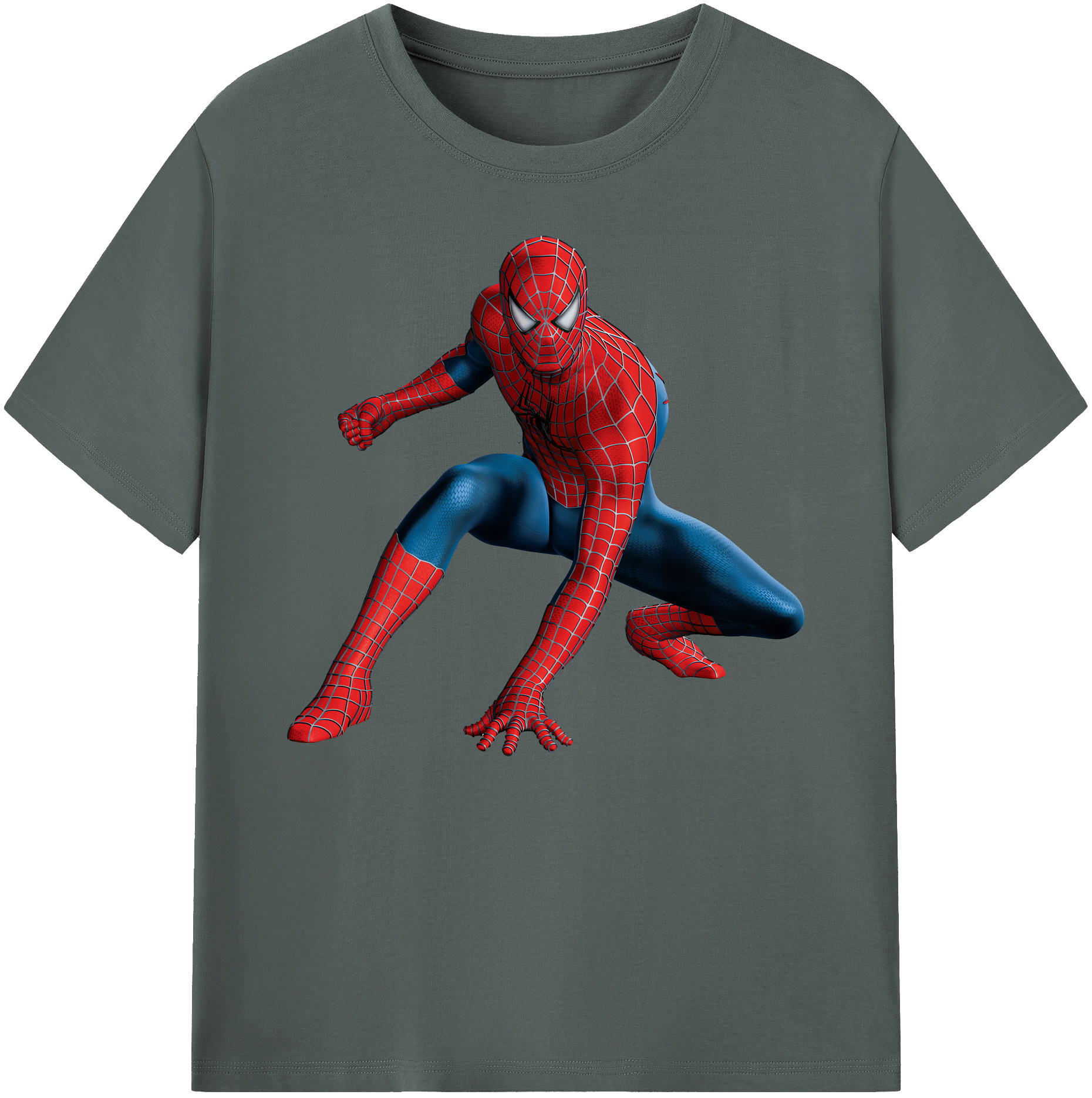 （画像用） Spider Man スパイダーマン 綿100％ メンズ半袖Tシャツ｜肌触りやわらか＆通気性